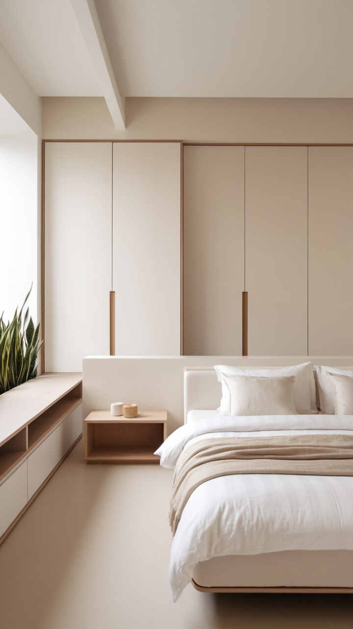 Tranquil Elegance: A Minimalist Bedroom Retreat