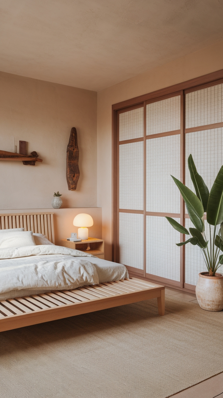 Serene Japandi Sanctuary: Elegant Simplicity Meets Cozy Comfort
