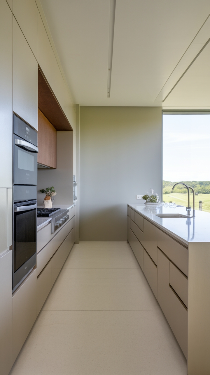 Serene Modern Kitchen Retreat with Seamless Elegance