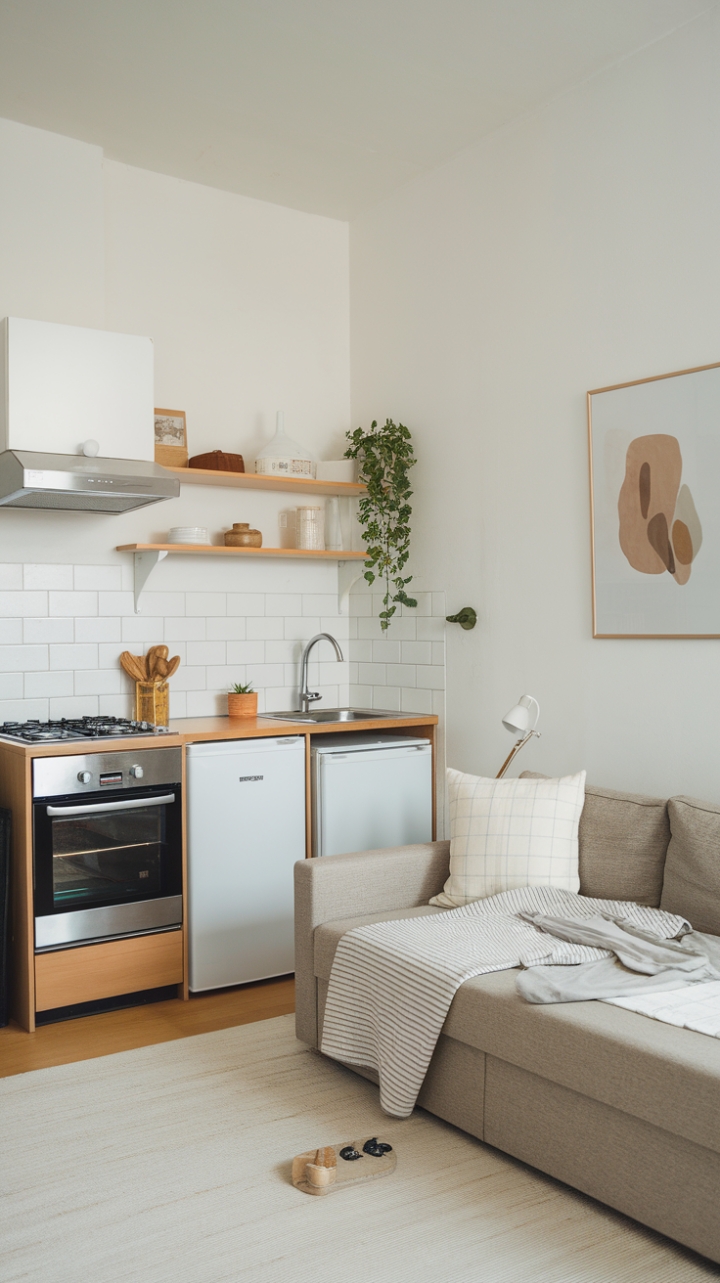 Effortless Elegance in a Streamlined Efficiency Apartment