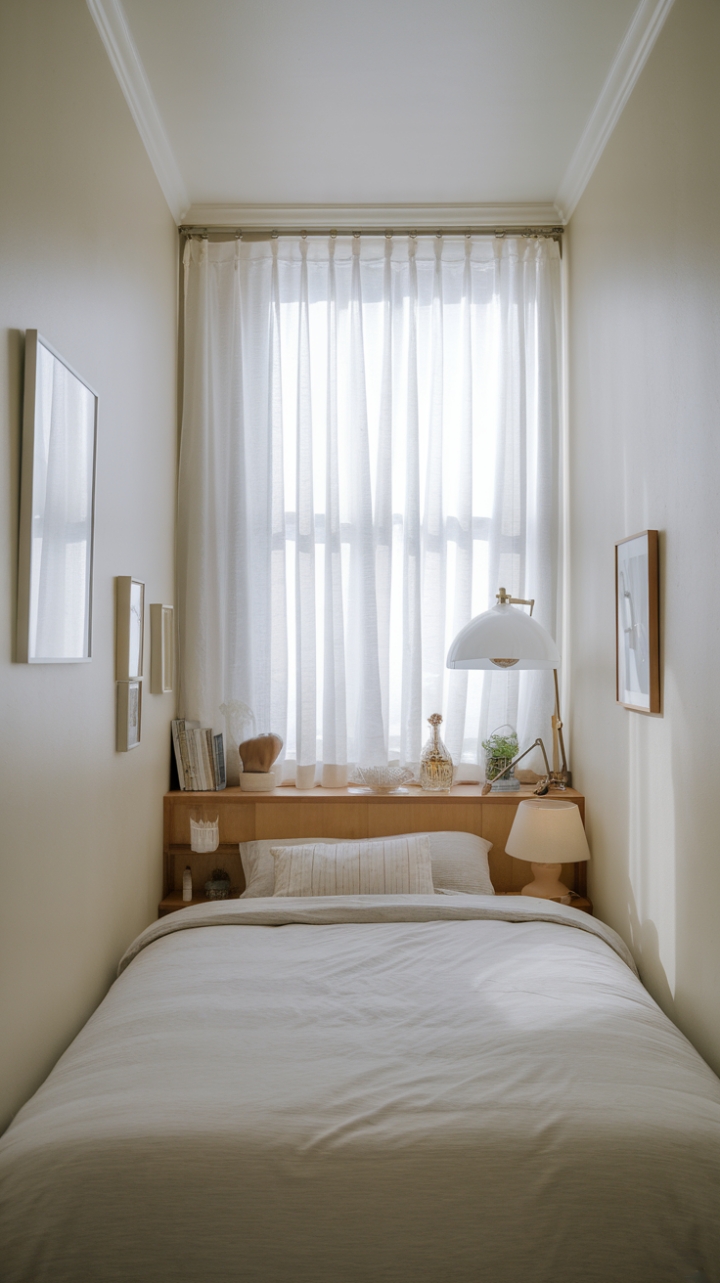 Tranquil Chic: Embracing Minimalism with White Walls and Subtle Personal Touches