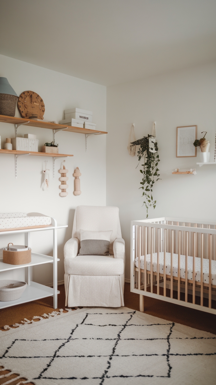 Serene Scandinavian Nursery: Calm, Minimalist Elegance