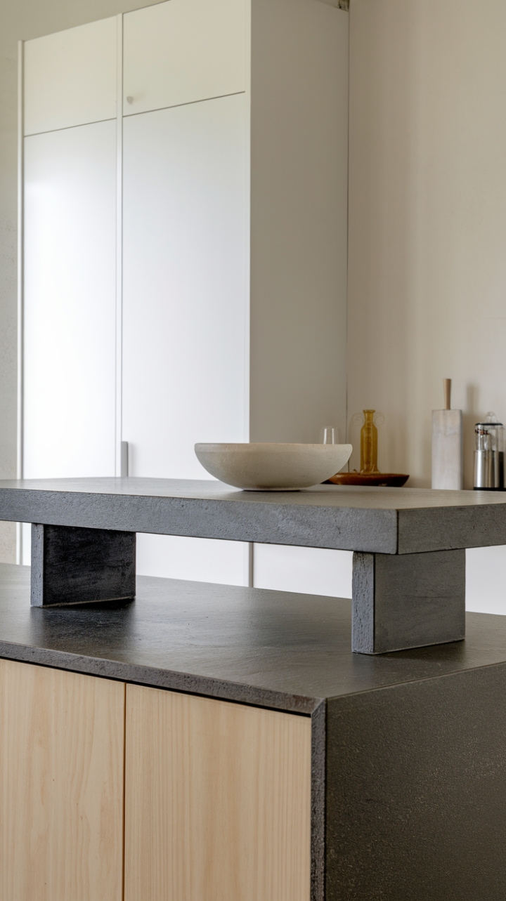Bright Natural Light Illuminates Minimalist Kitchen Elegance