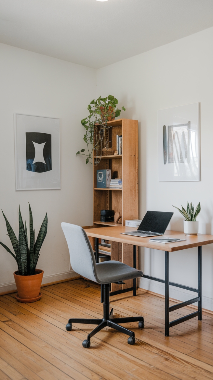 Elegant Modern Workspace Featuring Simplicity and Style