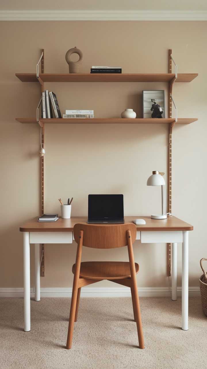 Elegant Neutral Tones in a Modern Workspace