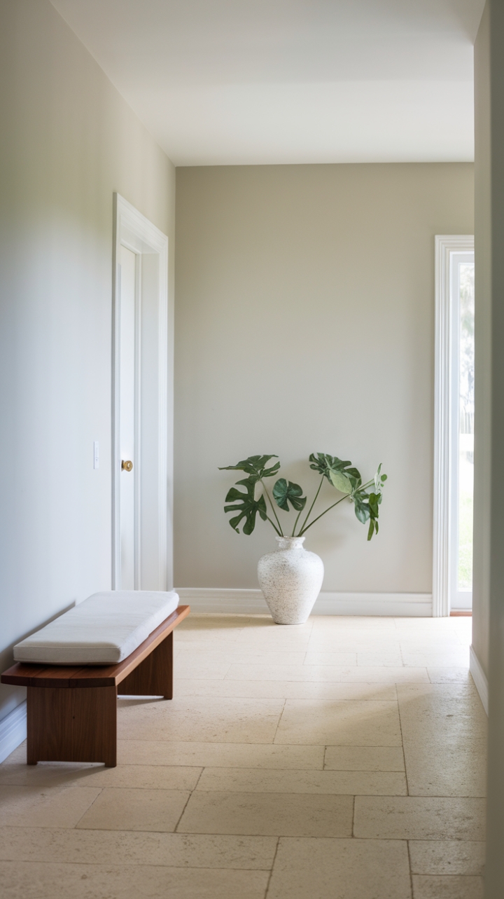 Chic Minimalist Entryway with Neutral Elegance