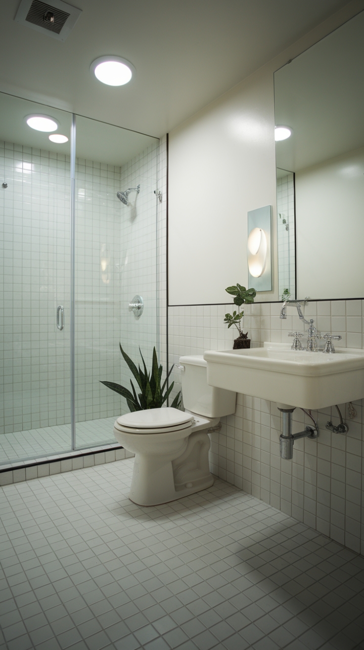 Bright, Airy Retreat: Clean Lines and Green Touches