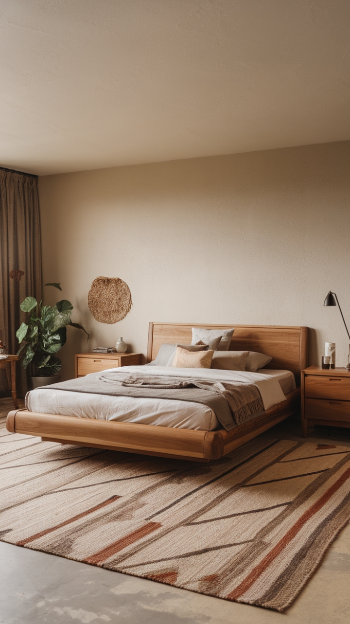 Serene Japandi Sanctuary: Warm Earth Tones and Minimalist Elegance