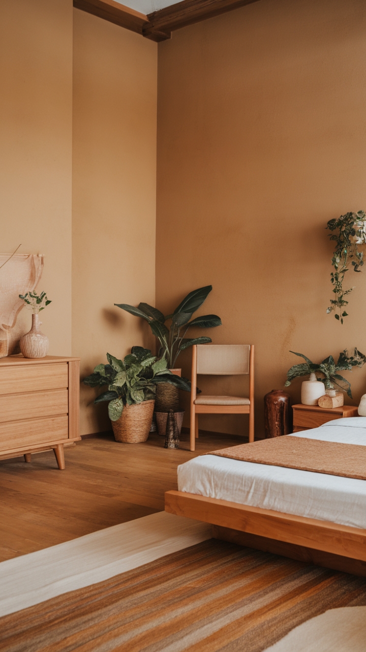 Serene Japandi Retreat: Embracing Warm Beige and Natural Elegance