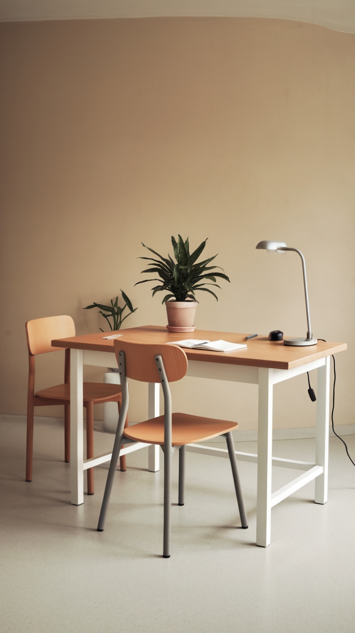 Serene Simplicity: A Chic Minimalist Home Office