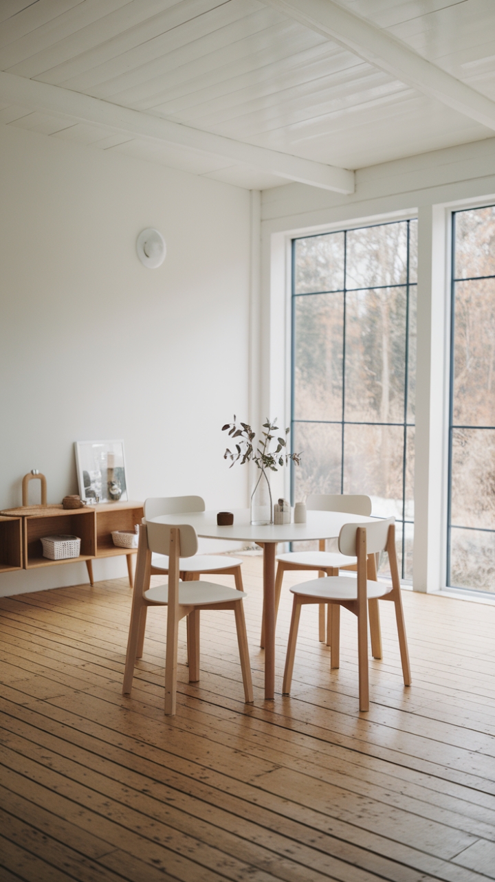 Bright Simplicity: Illuminating Scandinavian Dining Elegance