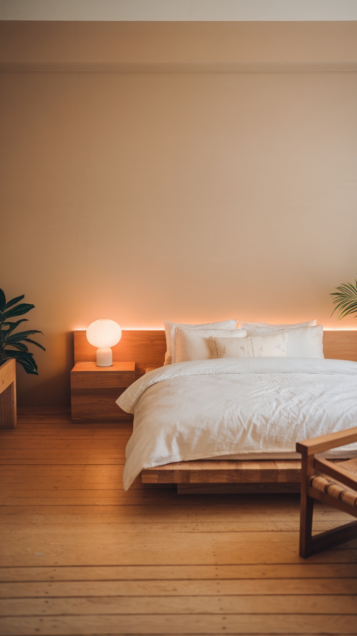Tranquil Elegance in a Japandi-Inspired Bedroom