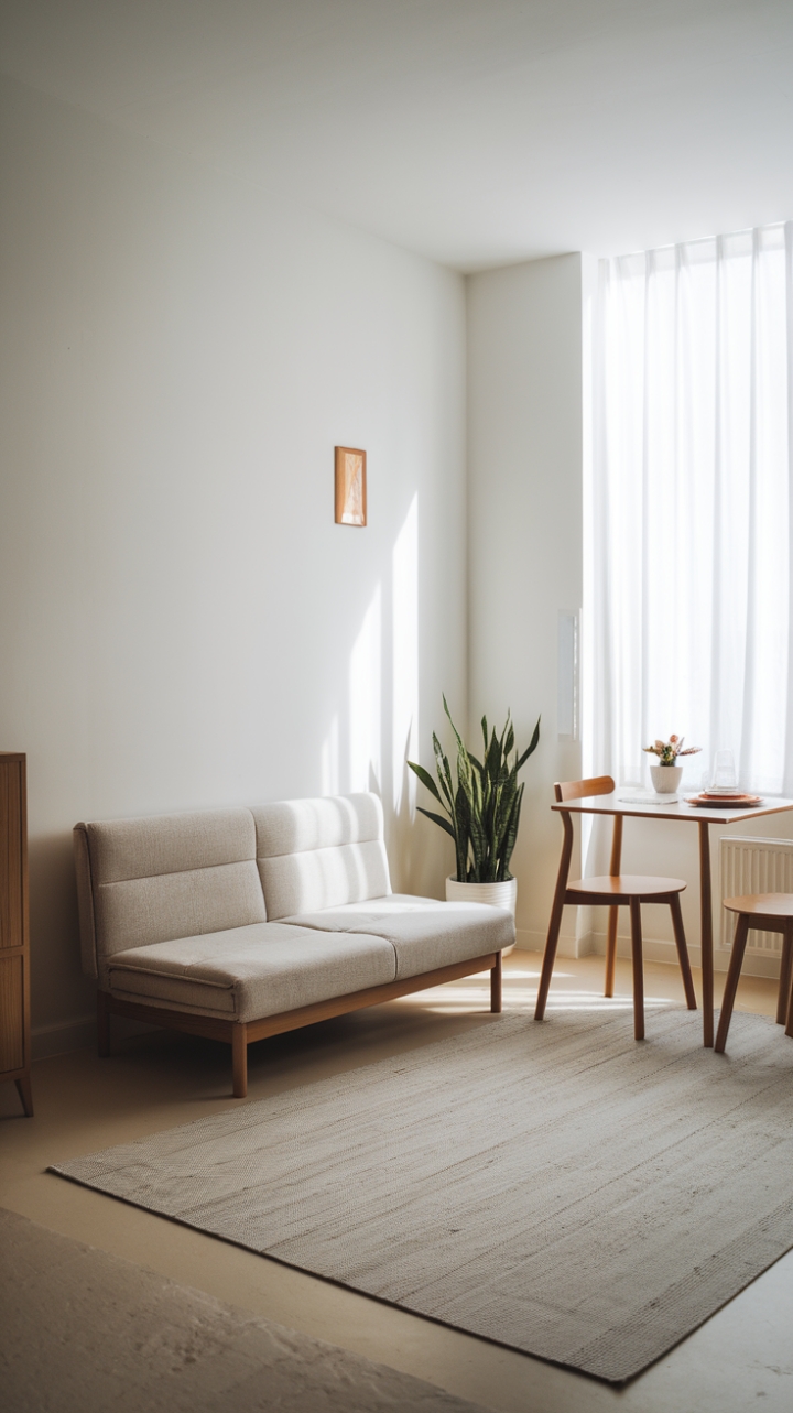 Serenity in Simplicity: A Minimalist Sanctuary with Timeless Charm