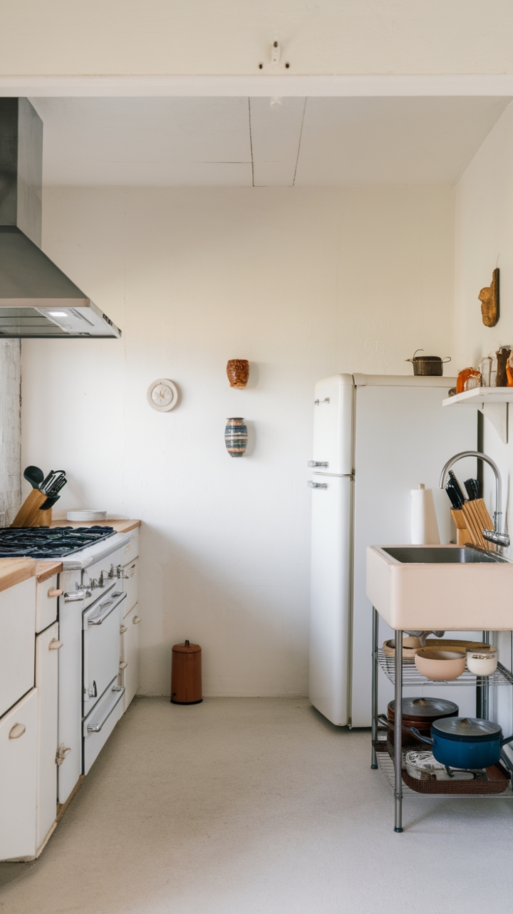 Minimalist Elegance: A Modern Kitchen with Clean Lines and Subtle Accents