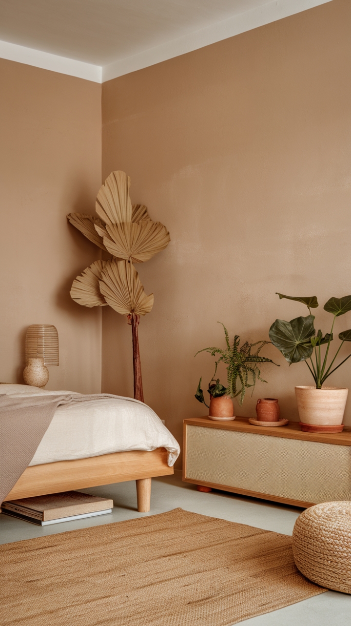 Serene Sanctuary: Embracing Natural Elegance in Minimalist Bedroom Design