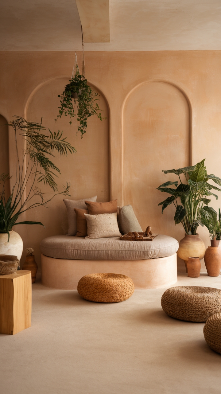 Nature-Inspired Retreat with Grounded Decor and Calm Ambiance