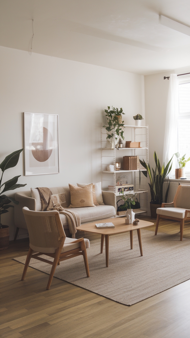 Serene Boho Scandinavian Living Room Inspiration