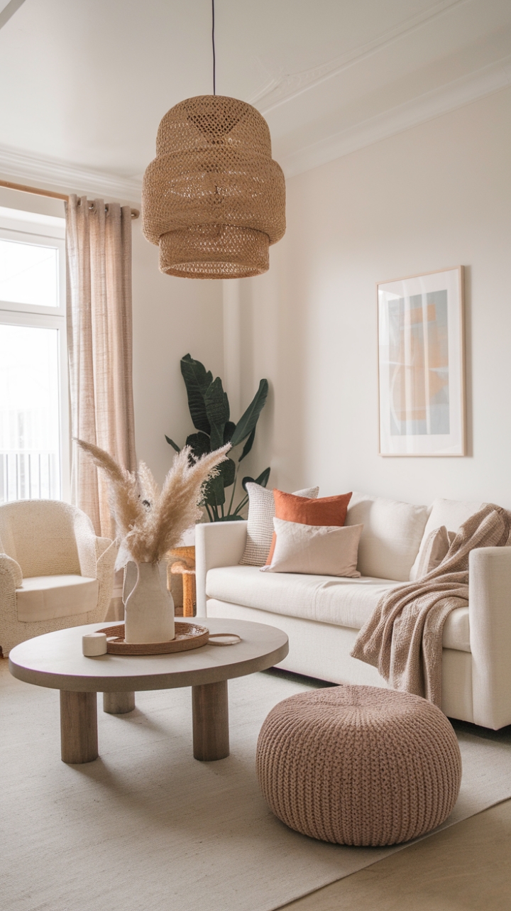 Chic Serenity: Earthy Tones in a Modern Boho Retreat