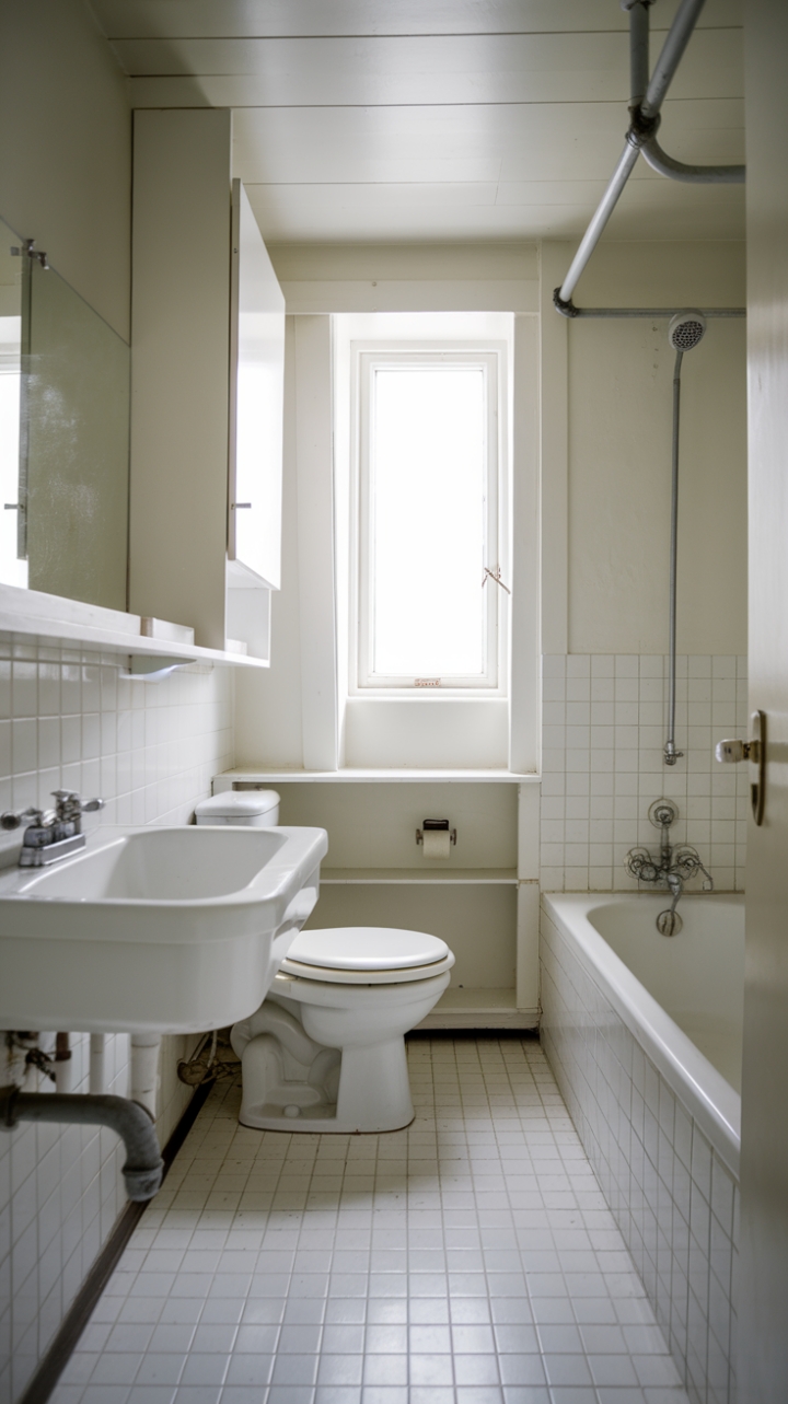 Minimalist Sanctuary: Small Bathroom's Spa-Inspired Serenity