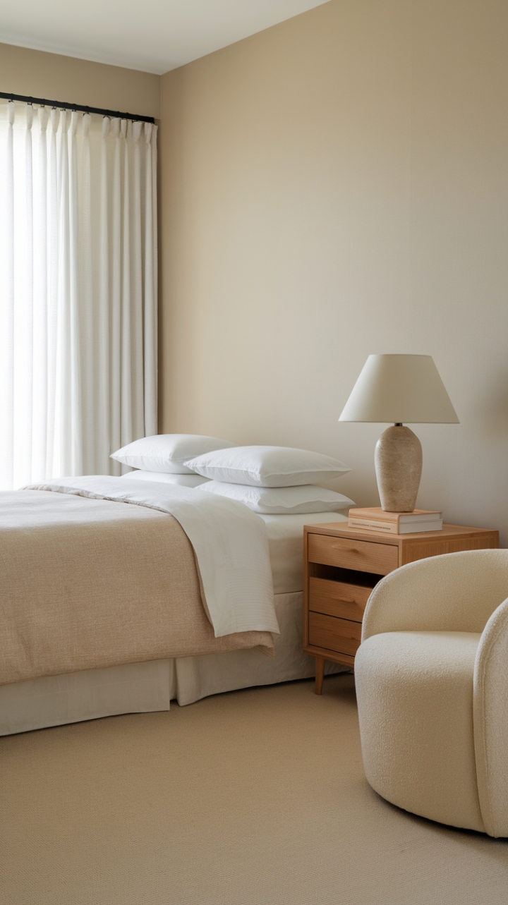 Tranquil Monochrome Sanctuary: Understated Sophistication in Neutral Tones