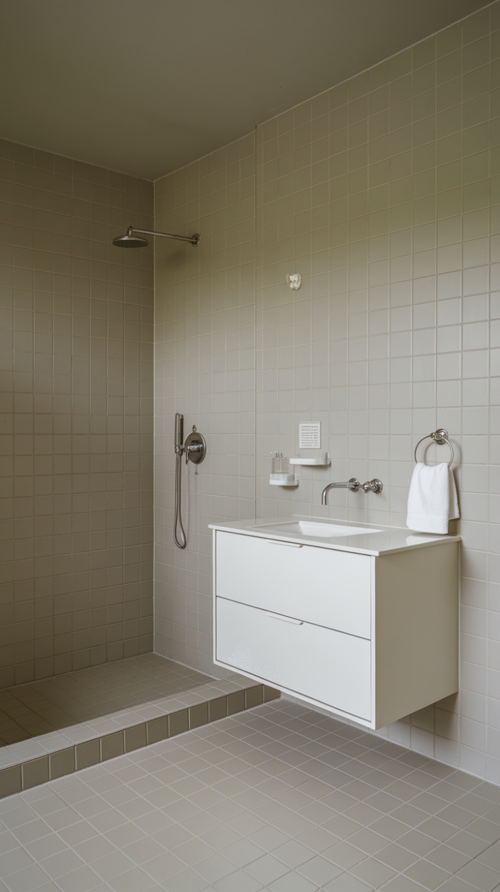 Elegant Calm: Clean Lines and Neutral Tones in Modern Bathroom Design