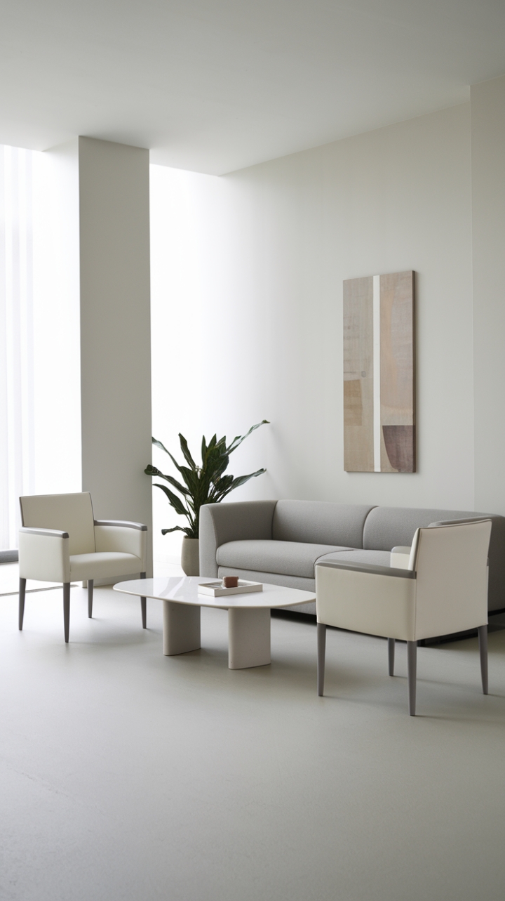 Tranquil Living: Embracing Serenity with Gray and White