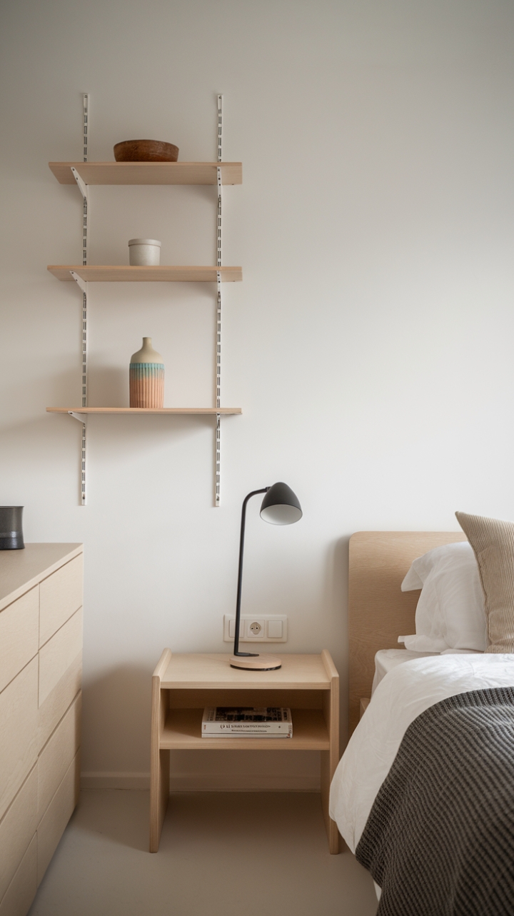 Tranquil Neutral Retreat: A Modern Scandinavian Bedroom