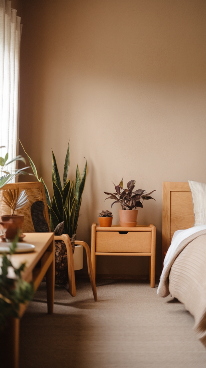 Tranquil Minimalism: A Japandi Bedroom of Soft Neutrals and Warmth