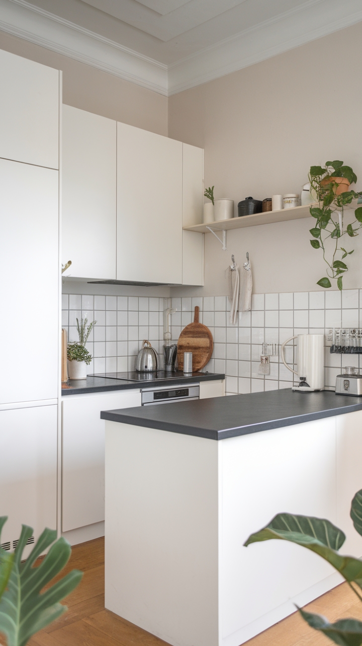 Stylish Compact Kitchen: Simplicity Meets Functionality