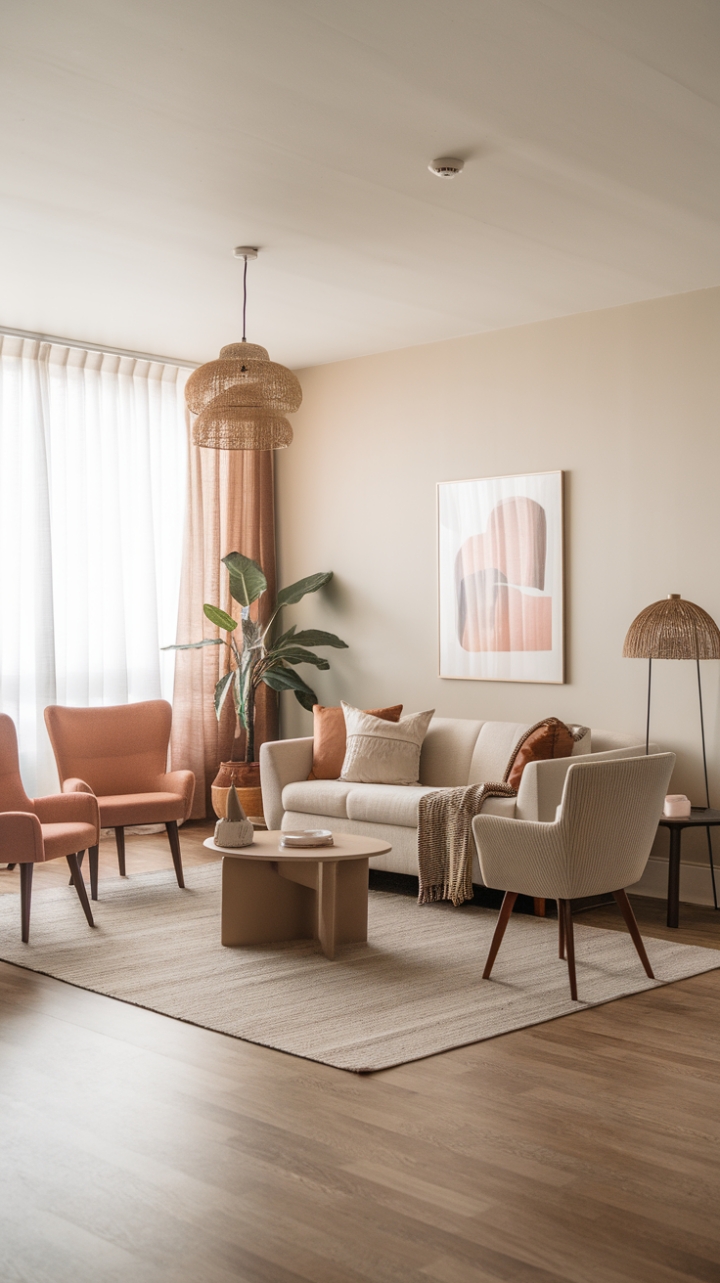 Scandinavian Serenity Meets Bohemian Warmth: A Curated Earthy Retreat