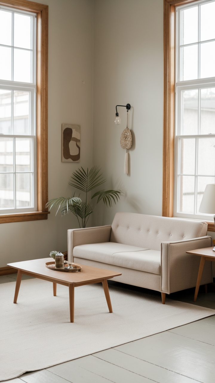 Tranquil Elegance: A Minimalist Sanctuary of Light and Warmth