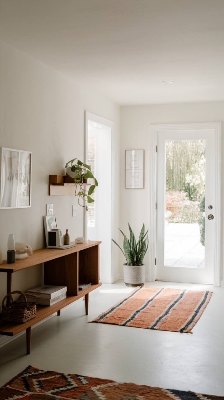 Effortless Elegance: A Fresh, Sunlit Welcome Space