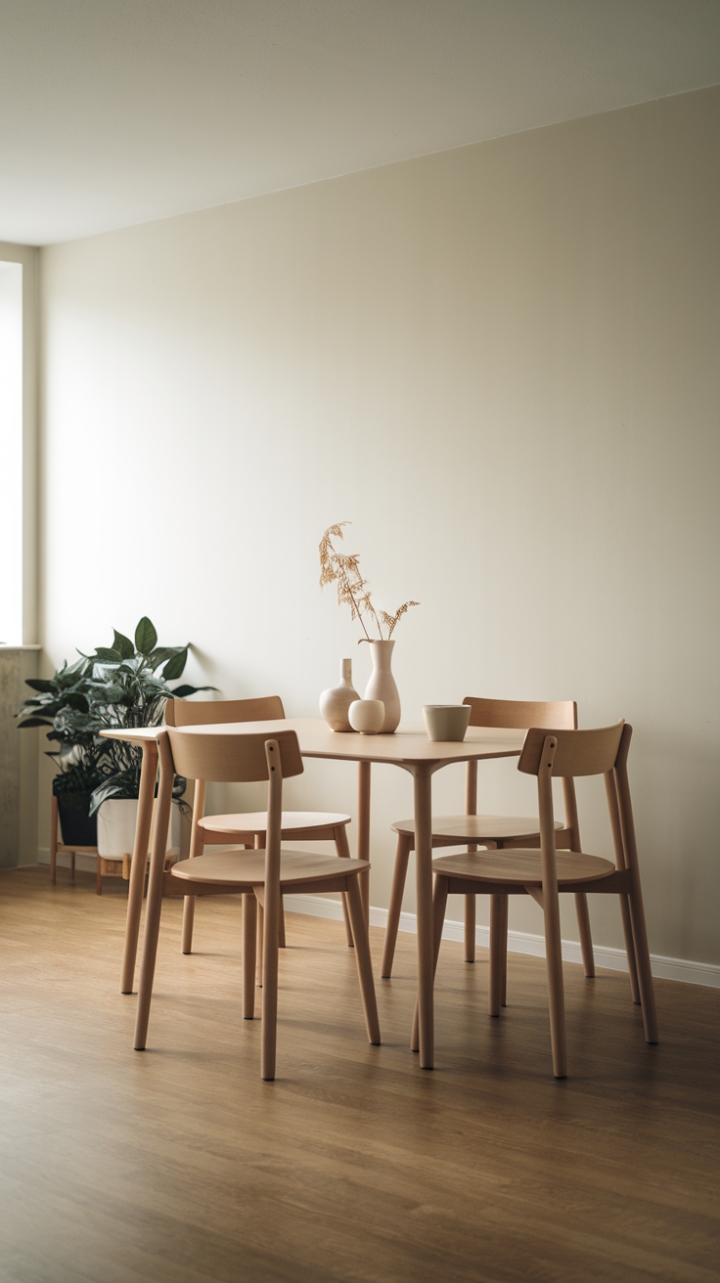 Elegant Minimalism: A Wooden Dining Retreat