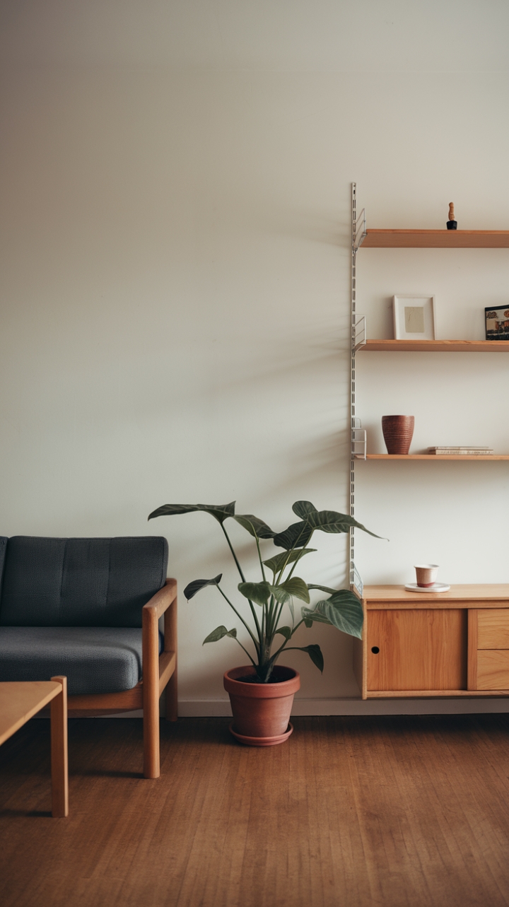 Serene Simplicity: A Minimalist Sanctuary with Elegant Touches
