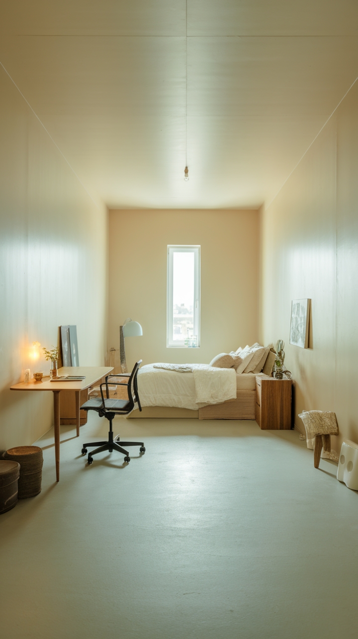 Serene Simplicity: A Minimalist Sanctuary of Neutral Elegance
